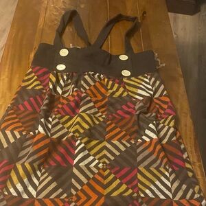 Weavers Multicolor Geometric Mini Skirt